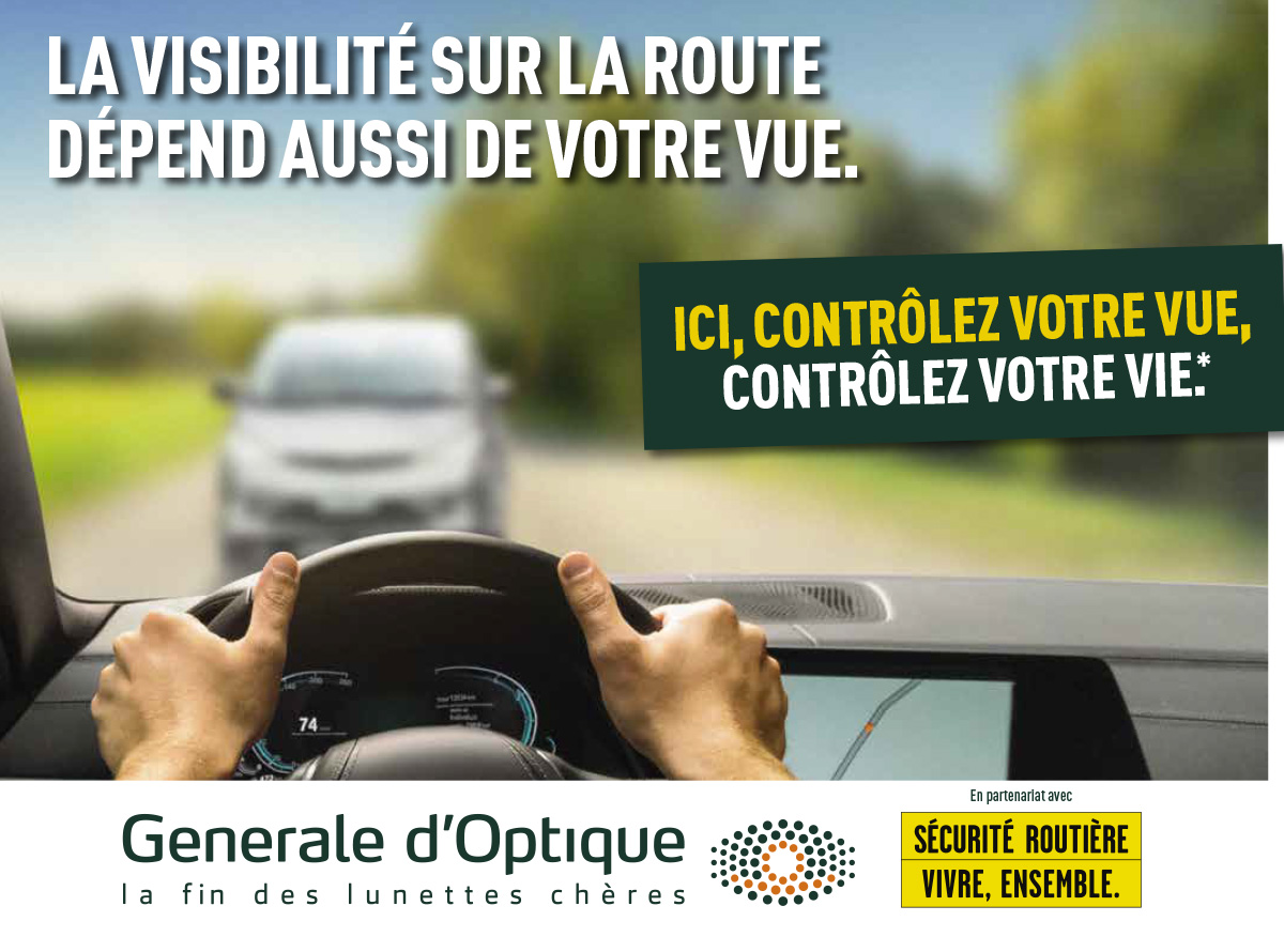 La visibilité sur la route dépend de votre vue