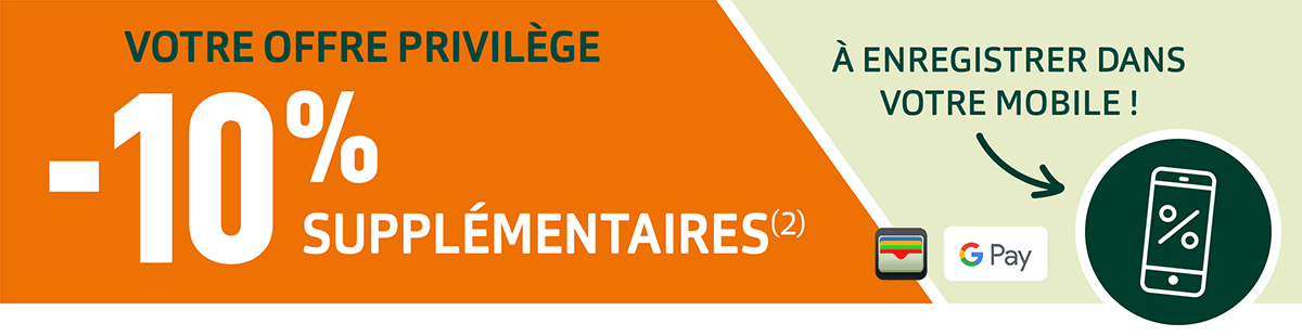 -10% supplémentaires
