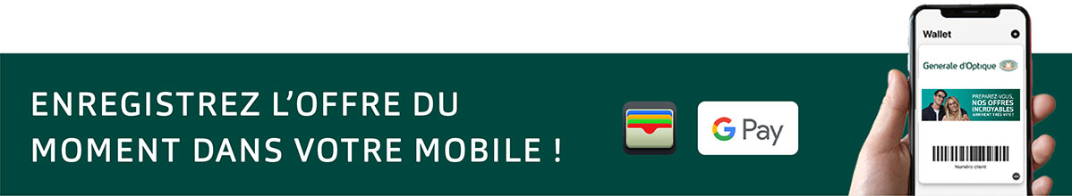 Enregistrer l'offre du moment dans votre mobile !