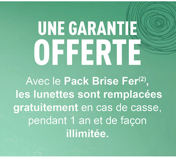 Une garantie offerte