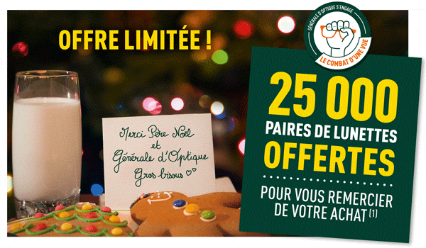 25 000 paires de lunettes offertes